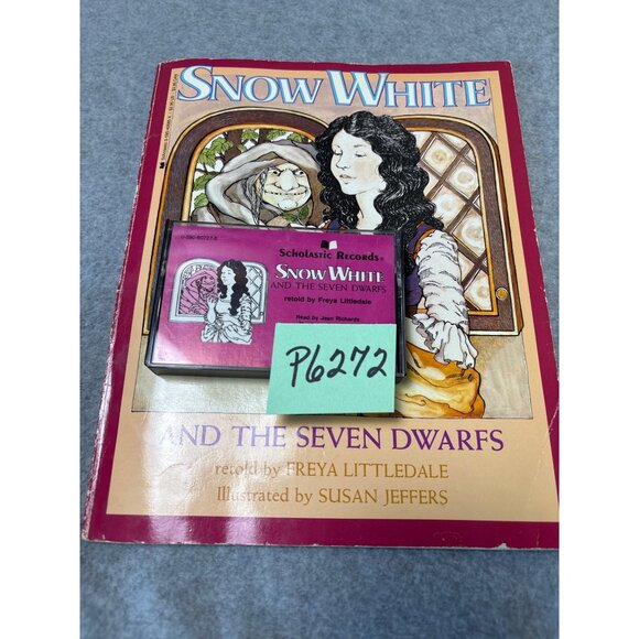Snow White & The Seven Dwarfs Book & Cassette Retold by Freya Littledale Illustr - Picture 13 of 13